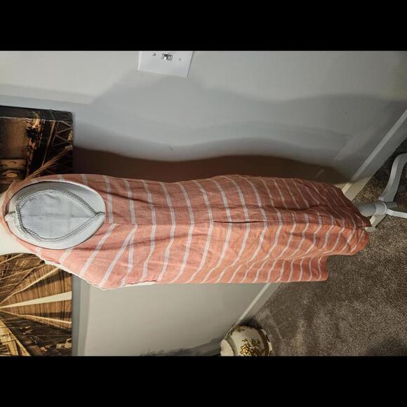 Talbots Striped Summer Dress with Embroidered Detail - Picture 2 of 9